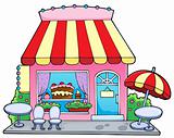 Cartoon candy store