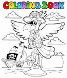 Coloring book with pirate theme 2