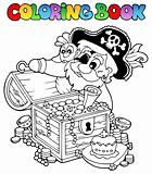 Coloring book with pirate theme 8