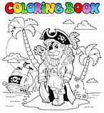 Coloring book with pirate theme 9