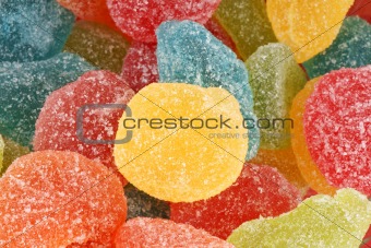 Fruit jellies background