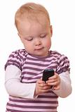 Toddler with phone