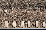 Close up of railway track