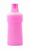 Pink plastic bottle