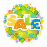 Bright Sale Poster With Bokeh