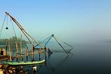 Kerala cochin backwaters with chinese fishing net