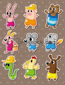 summer animal stickers