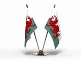 Miniature Flag of Wales (Isolated)