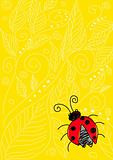 Ladybug On Yellow