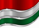 Hungary Metal Flag