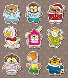 winter animal stickers