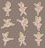 cartoon Ballet dancer stickers