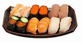 Tasty set of sushi