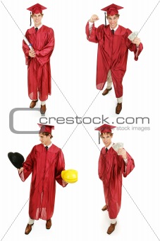 Stock Photo of Graduate - Multiple Views