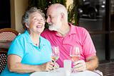 Senior Couple - Wine and Conversation