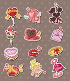 cartoon Valentine's Day stickers