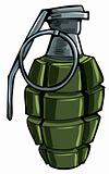 Cartoon drawing of a hand grenade