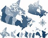 Map of Canada and provinces