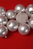 Christmas silver balls