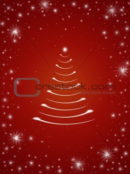 christmas tree in red 4