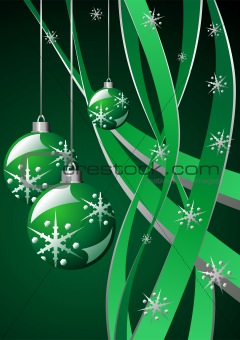 Christmas green template