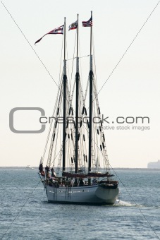 Tall sailing ship