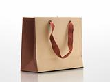 ecological shopping bag with recycled kraft paper