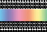 Silver Mesh with Pastel Rainbow Spectrum