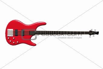 red electric bass