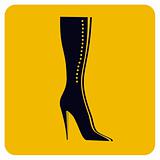 Girl boot icon