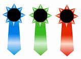 RGB rosettes - winner ribbon