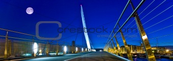 Swansea Sail bridge at night