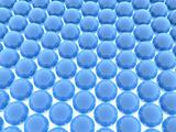 field of blue balls
