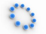 ring of blue balls