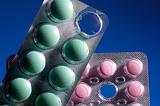 Pink and green tablets