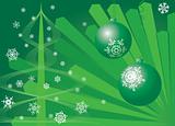Christmas background. Green.