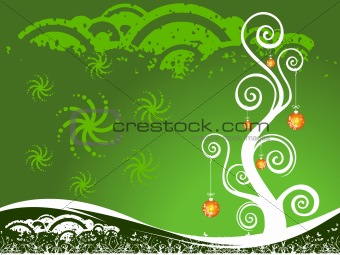 Wallpaper vector Christmas theme with tree