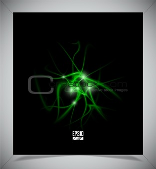 abstract energy formation - green theme. vector eps10 file.