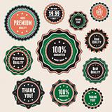 Set of vintage badges and labels. This vector image is fully editable.