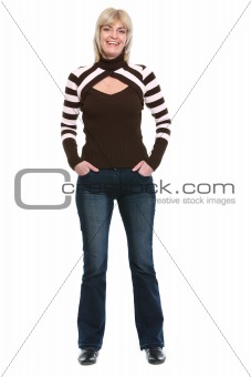 Full length portrait of middle age woman
