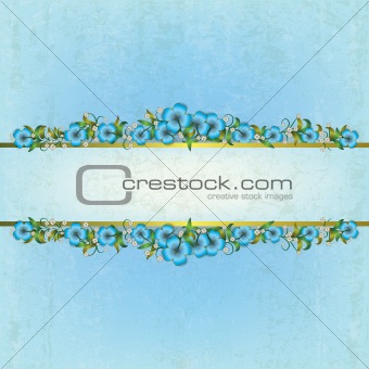 abstract background with floral ornament