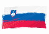 Grunge Slovenia flag