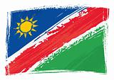 Grunge Namibia flag
