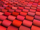 abstract 3d render multiple pink red cylinder backdrop pattern 