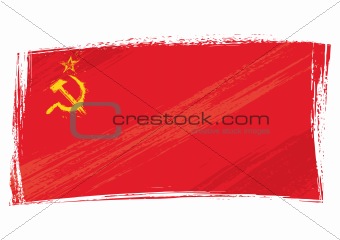 Grunge Soviet Union flag