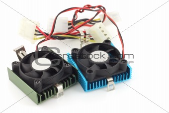 Fans and radiators for computer