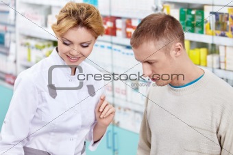At the pharmacy