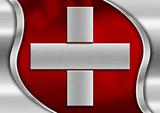Switzerland Metal Flag