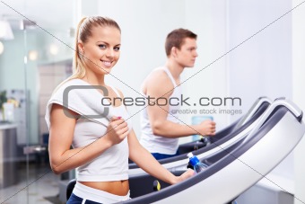 In the fitness club