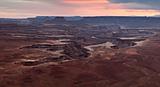 White rim of Canyonlands from Green River overlook